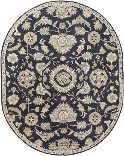 Caraquet Traditional Ink Area Rug