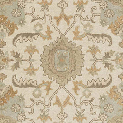 Nackawic Traditional Beige Area Rug