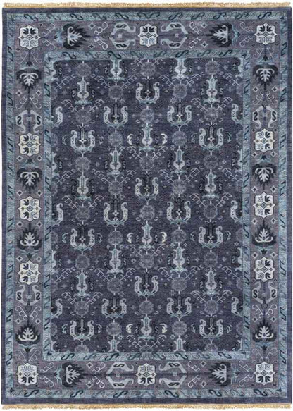 Alma Traditional Navy Area Rug
