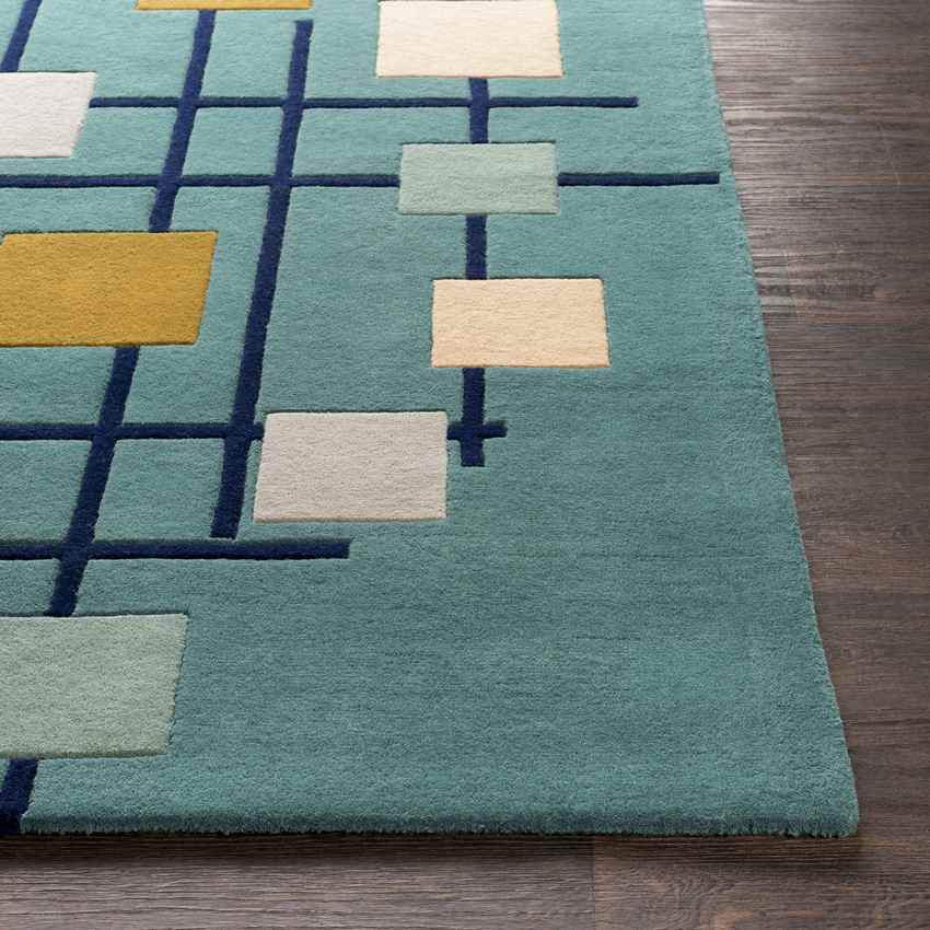 Charlo Modern Teal Area Rug