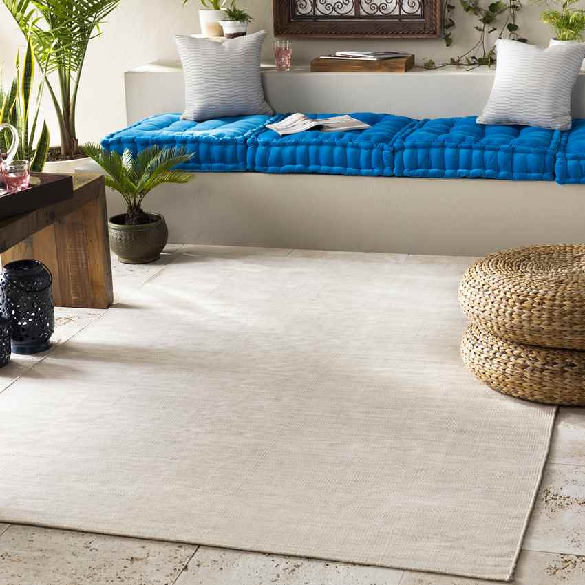 Maine Modern White Area Rug