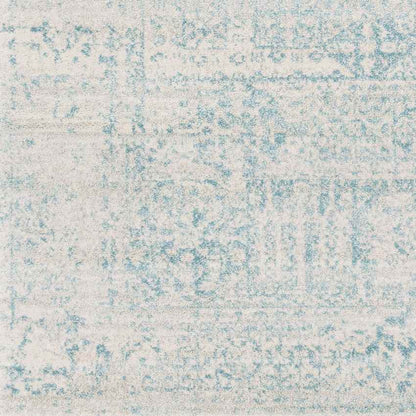 Bay Bulls Traditional Teal Area Rug