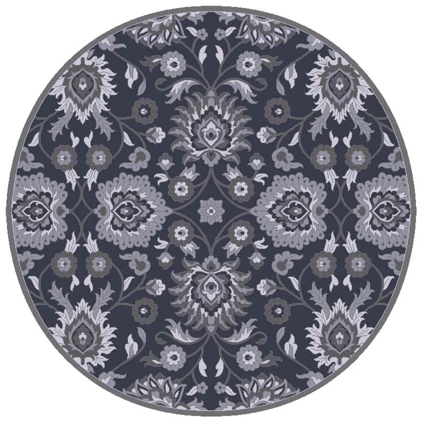 Eckville Traditional Charcoal Area Rug