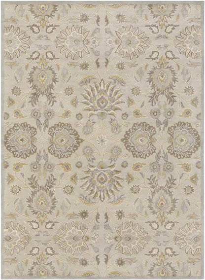 Eckville Traditional Light Gray Area Rug