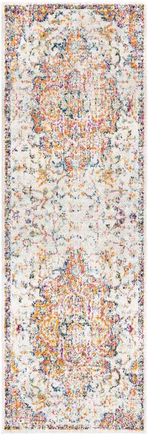 Toulouse Traditional Bright Orange Area Rug