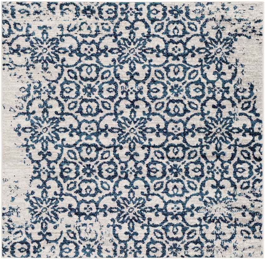 Dalmeny Traditional Navy Area Rug