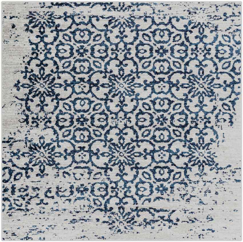 Dalmeny Traditional Navy Area Rug