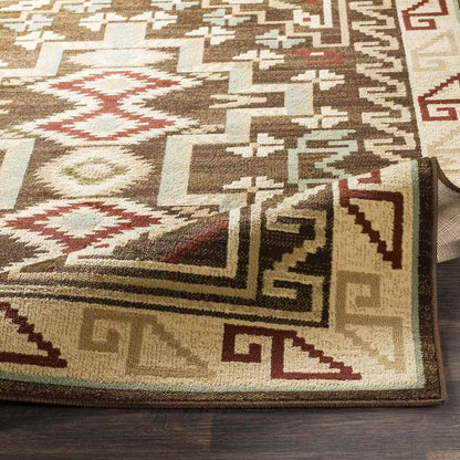Ogema Rustic Dark Brown Area Rug