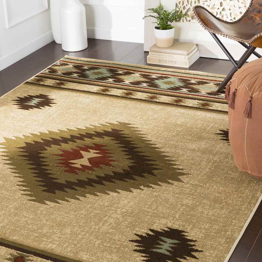 Oxbow Rustic Khaki Area Rug