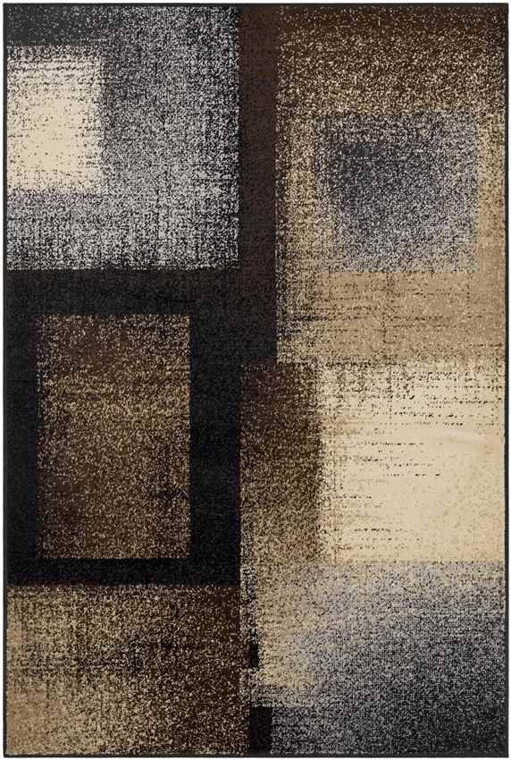 Norquay Modern Dark Brown Area Rug