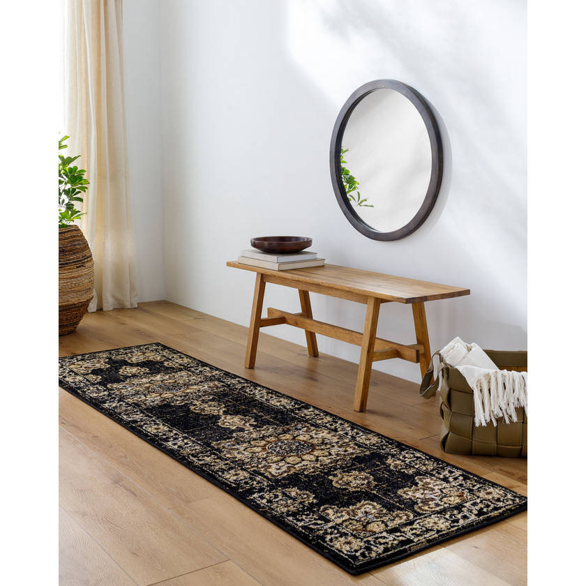 Pense Traditional Black Area Rug