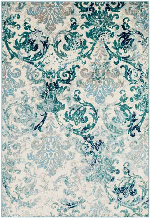 Redvers Modern Teal Area Rug