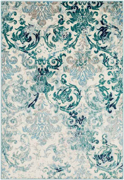 Redvers Modern Teal Area Rug