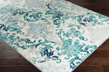 Redvers Modern Teal Area Rug