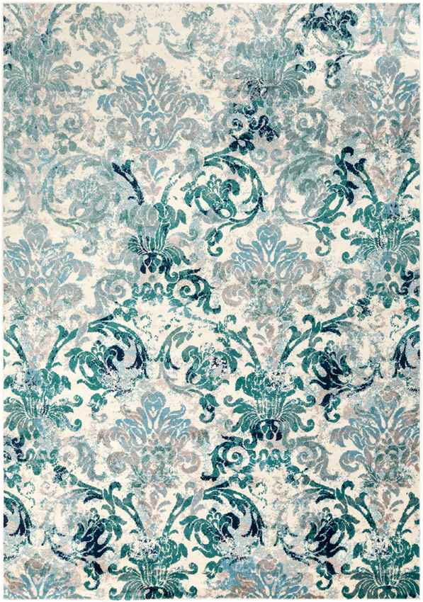 Redvers Modern Teal Area Rug