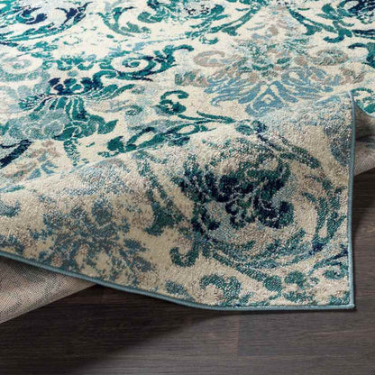 Redvers Modern Teal Area Rug