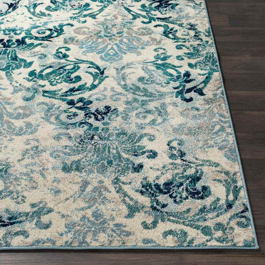 Redvers Modern Teal Area Rug