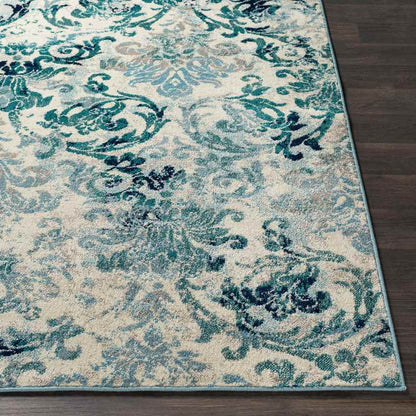 Redvers Modern Teal Area Rug