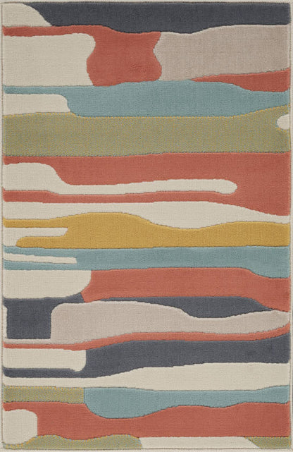 Lorient Modern Coral Area Rug