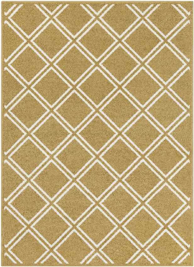 Gaastmeer Modern Tan/White Area Rug