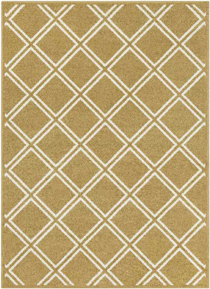 Gaastmeer Modern Tan/White Area Rug