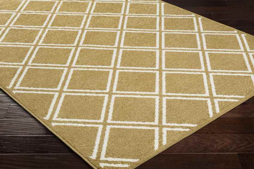 Gaastmeer Modern Tan/White Area Rug
