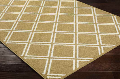 Gaastmeer Modern Tan/White Area Rug