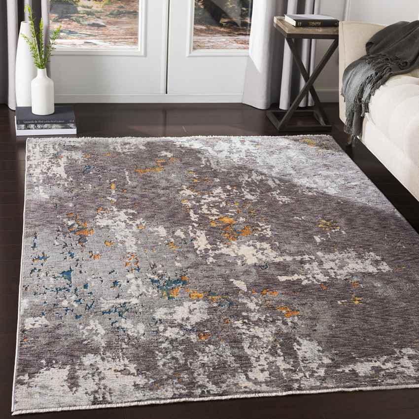 Jardinga Modern Charcoal Area Rug