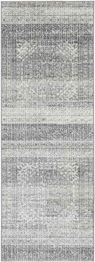 Langweer Traditional Light Gray Area Rug