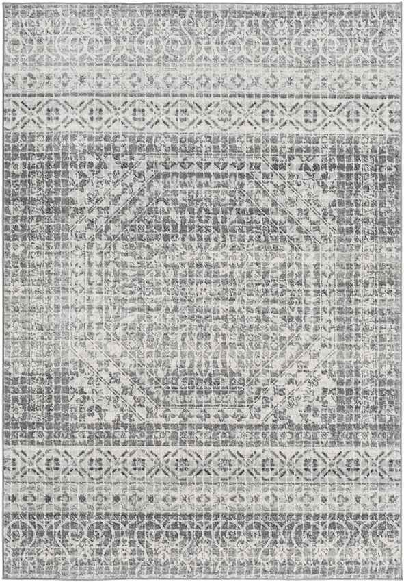 Langweer Traditional Light Gray Area Rug