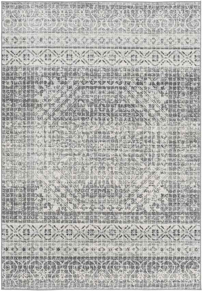 Langweer Traditional Light Gray Area Rug