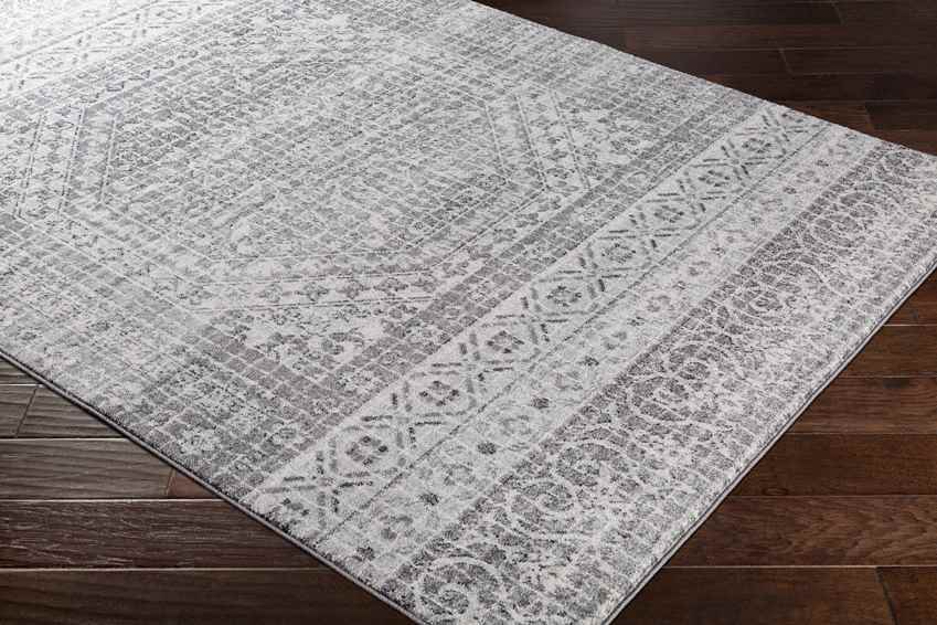 Langweer Traditional Light Gray Area Rug