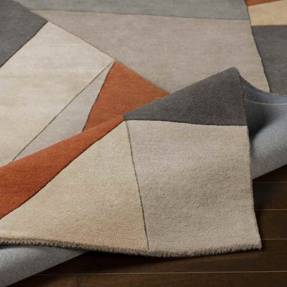 Lollum Modern Burnt Orange Area Rug