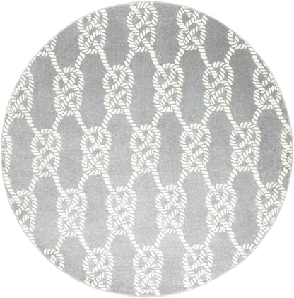 Peperga Coastal Light Gray Area Rug