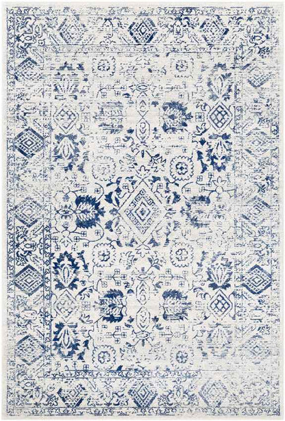 Schingen Traditional Bright Blue Area Rug