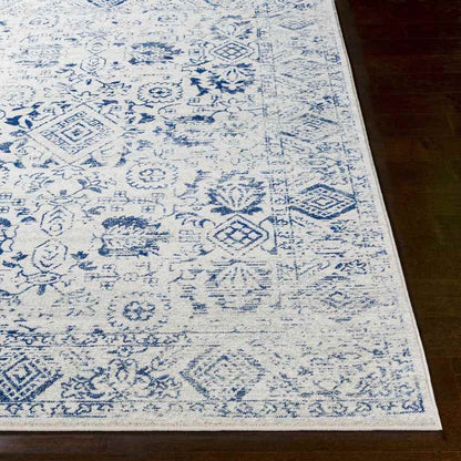 Schingen Traditional Bright Blue Area Rug