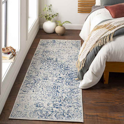 Schingen Traditional Bright Blue Area Rug