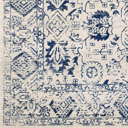 Schingen Traditional Bright Blue Area Rug