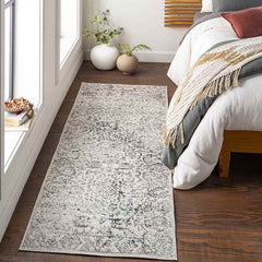 Schingen Traditional Charcoal Area Rug