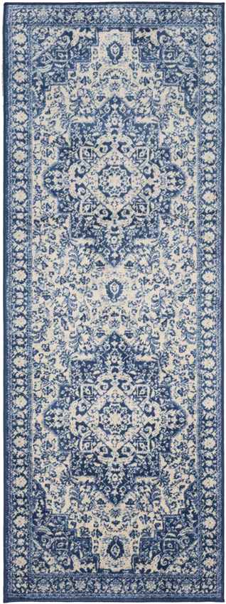 Troyes Traditional Bright Blue Area Rug
