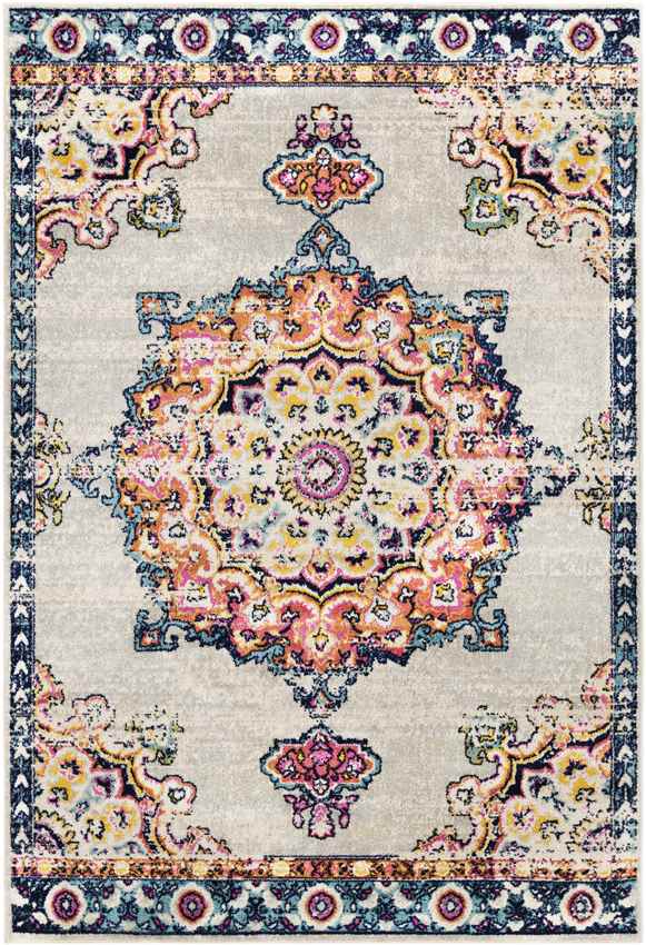 Tilburen Traditional Burnt Orange Area Rug