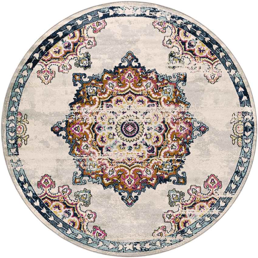 Tilburen Traditional Burnt Orange Area Rug