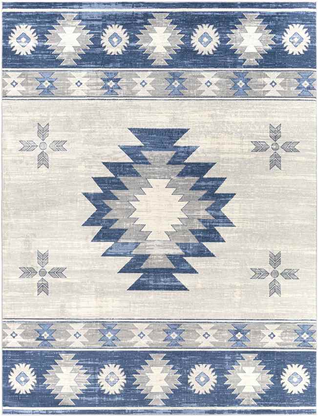 Tjeintgum Rustic Navy Area Rug