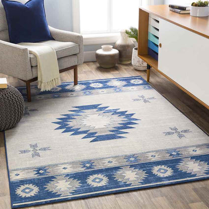 Tjeintgum Rustic Navy Area Rug
