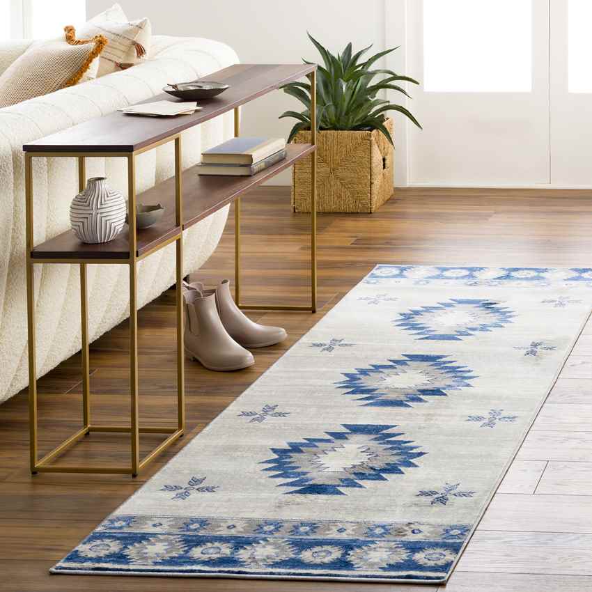 Tjeintgum Rustic Navy Area Rug