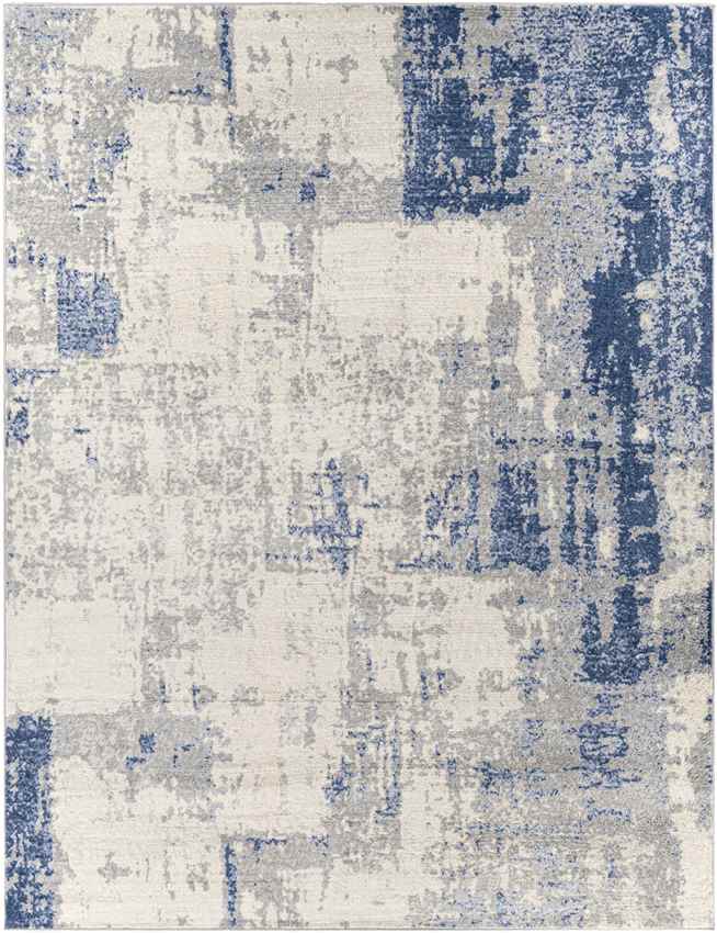 Triemen Modern Navy Area Rug