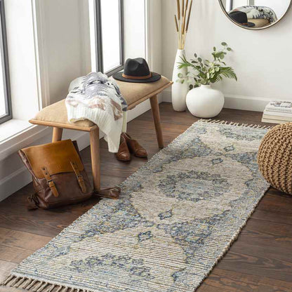 Ungebuurt Traditional Dark Blue Area Rug