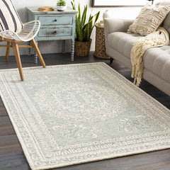 Venekoten Traditional Sea Foam Area Rug