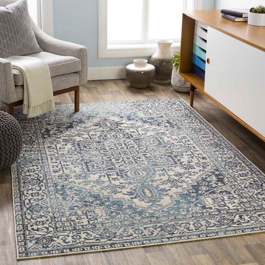 Byron Modern Denim Area Rug