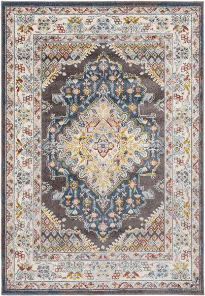 Var Traditional Teal Area Rug